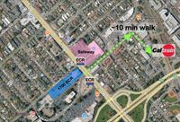 Site Map showing adjacent ECR and Caltrain stops Site Map showing ECR and Caltrain stops